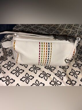 Brighton Leather Barrel Chain Strap Shoulder Bag